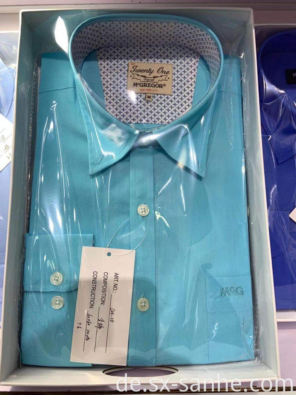 Pure Cotton Casual Shirts Men Square